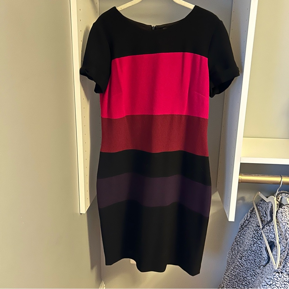 Karl Lagerfeld Colorblock Sheath Dress, size 10